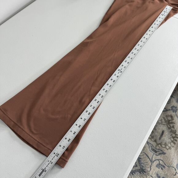 Lululemon Groove Super-High-Rise Flared Pants Womens 14 Roasted Brown Nulu Yoga - Picture 9 of 10